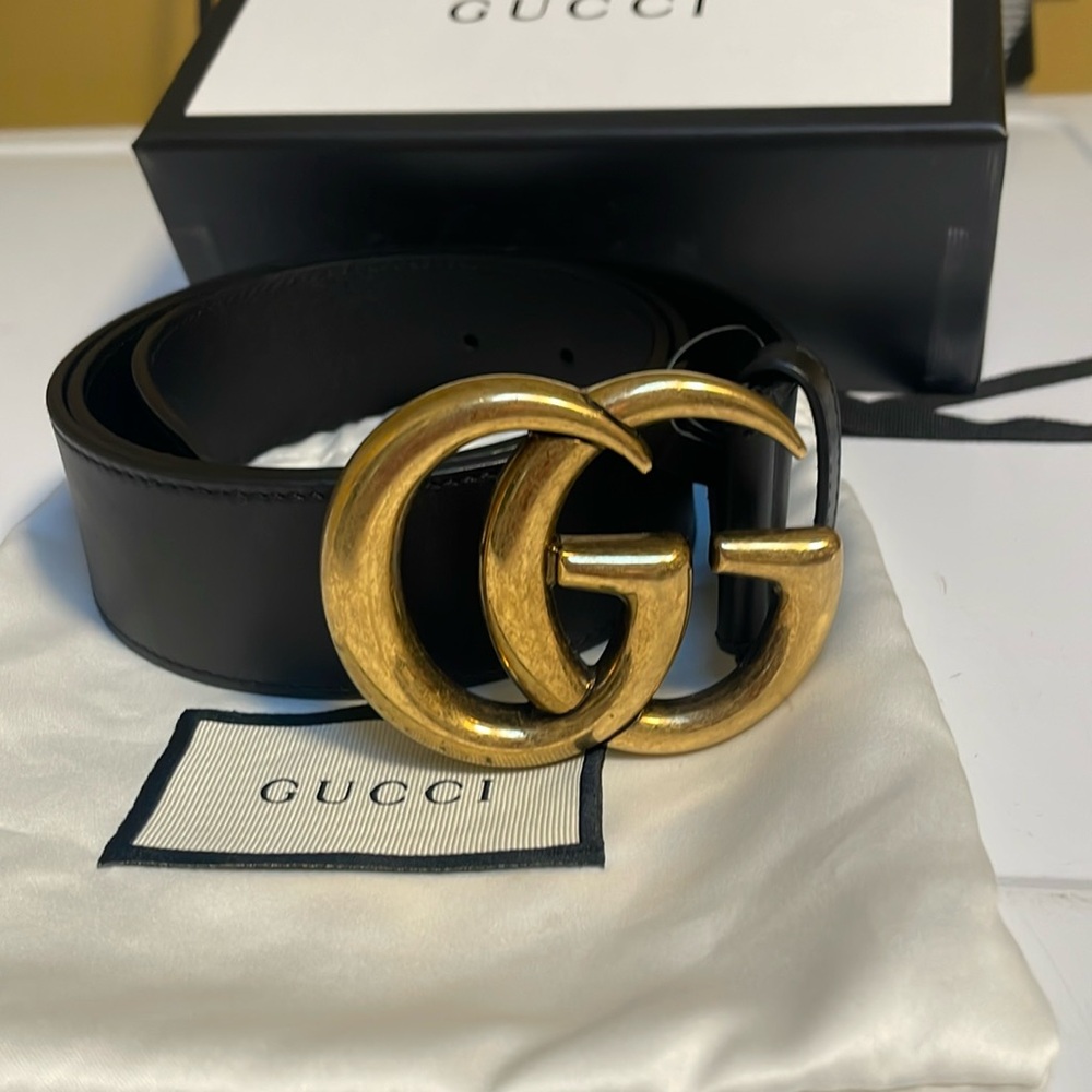 GUCCI GG Marmot Wide Belt